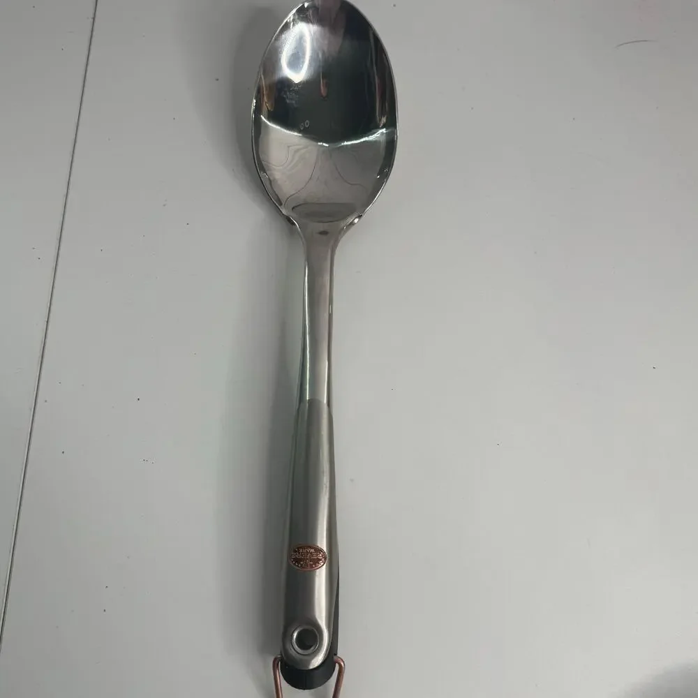 Revere Ware Stainless Steel w/Grip Solid Serving Spoon 13